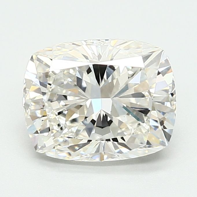 2.51 Carat Cushion Lab Diamond with  Cut Diamond in 14KT  view 1
