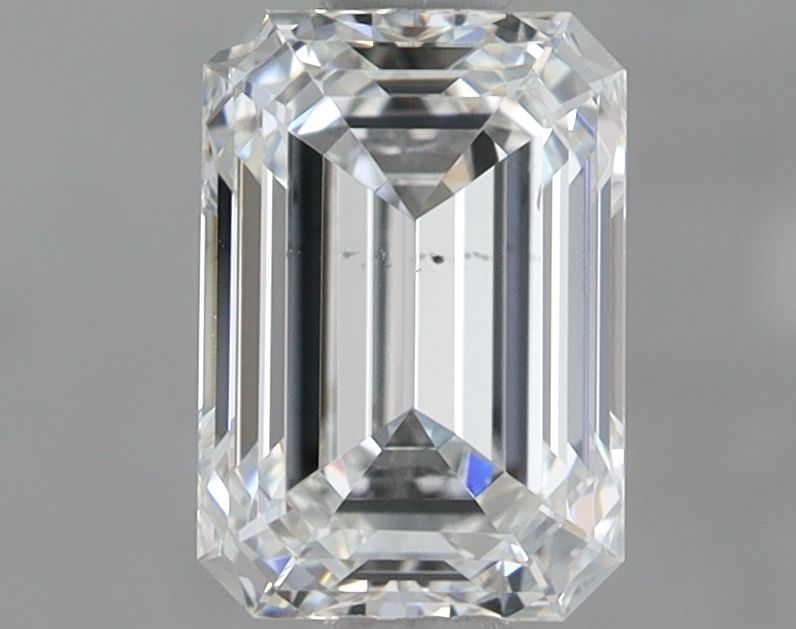 1.02 Carat Emerald Natural Diamond with  Cut Diamond in 14KT  view 1
