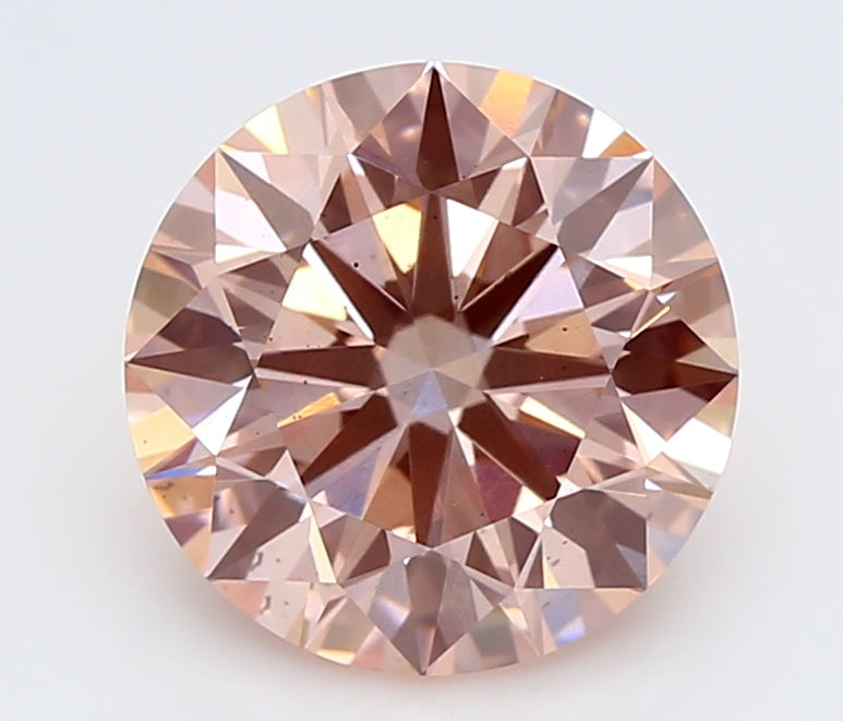 2.55 Carat Round Lab Diamond with  Cut Diamond in 14KT  view 1
