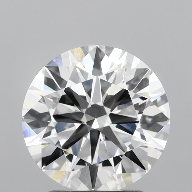 2.2 Carat Round Lab Diamond with  Cut Diamond in 14KT  view 1
