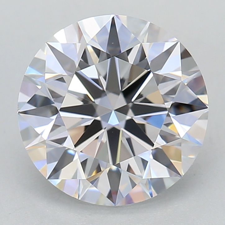 1.7 Carat Round Lab Diamond with  Cut Diamond in 14KT  view 1
