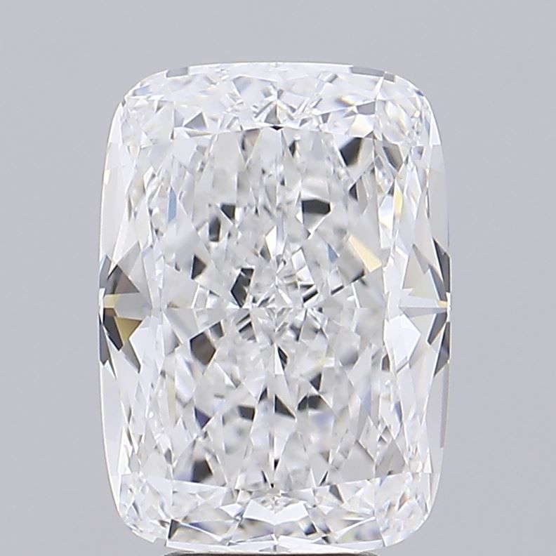5.01 Carat Cushion Lab Diamond with  Cut Diamond in 14KT  view 1
