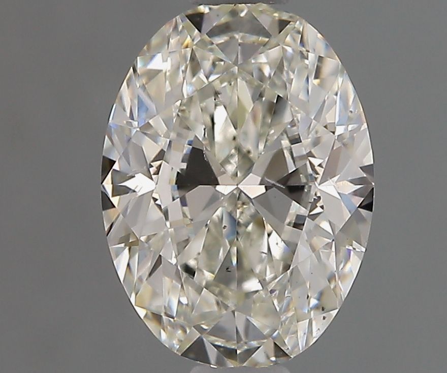 1.2 Carat Oval Natural Diamond with  Cut Diamond in 14KT  view 1
