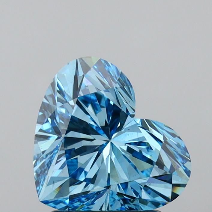2.01 Carat Heart Lab Diamond with  Cut Diamond in 14KT  view 1
