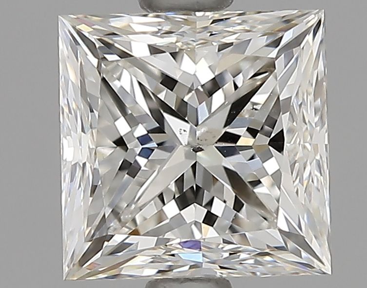 1.5 Carat Princess Natural Diamond with  Cut Diamond in 14KT  view 1
