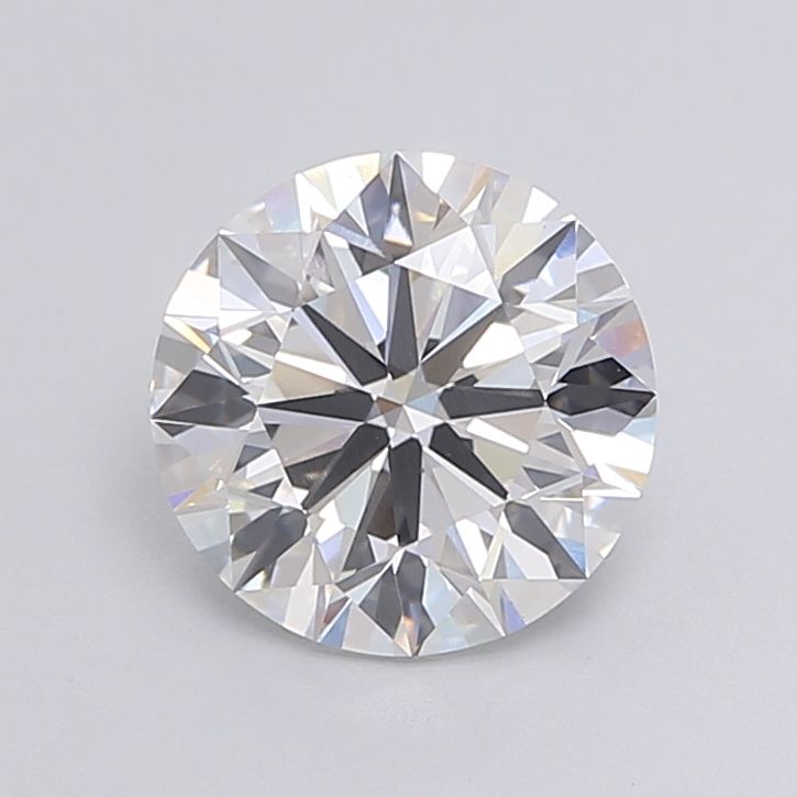 3.21 Carat Round Lab Diamond with  Cut Diamond in 14KT  view 1
