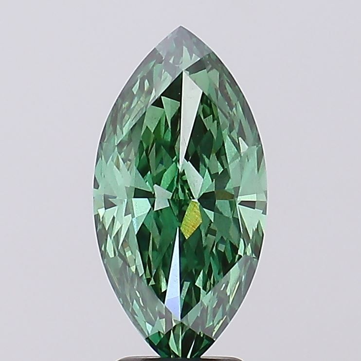3.51 Carat Marquise Lab Diamond with  Cut Diamond in 14KT  view 1
