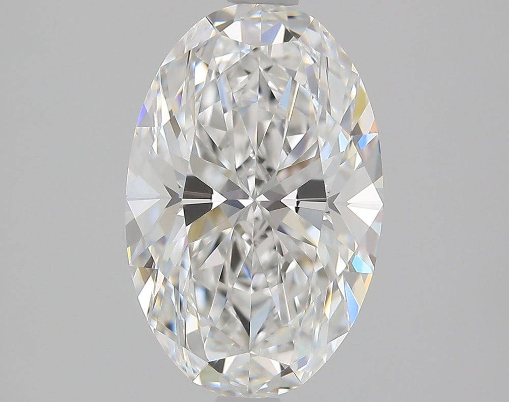 2.3 Carat Oval Natural Diamond with  Cut Diamond in 14KT  view 1

