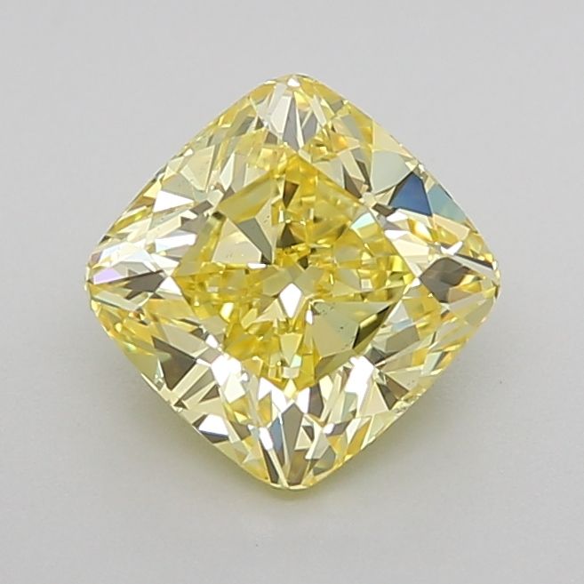 1.5 Carat Cushion Lab Diamond with  Cut Diamond in 14KT  view 1
