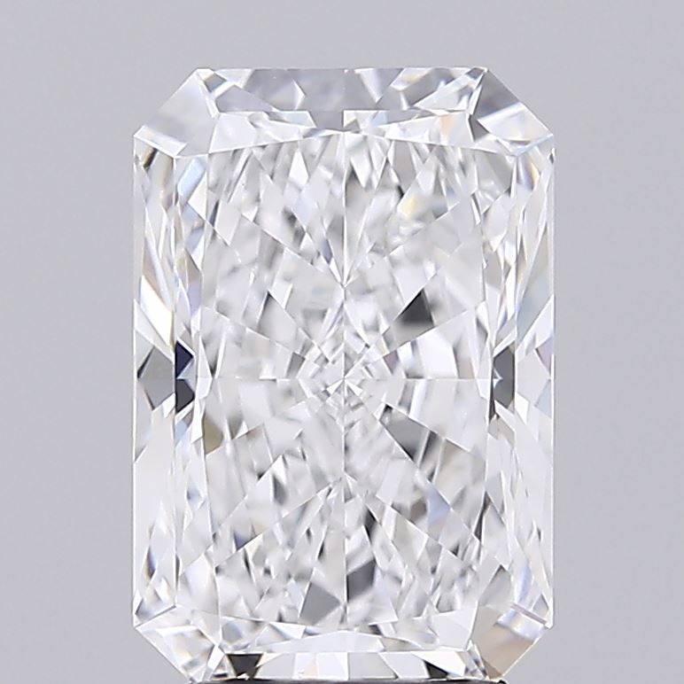 3.01 Carat Radiant Lab Diamond with  Cut Diamond in 14KT  view 1

