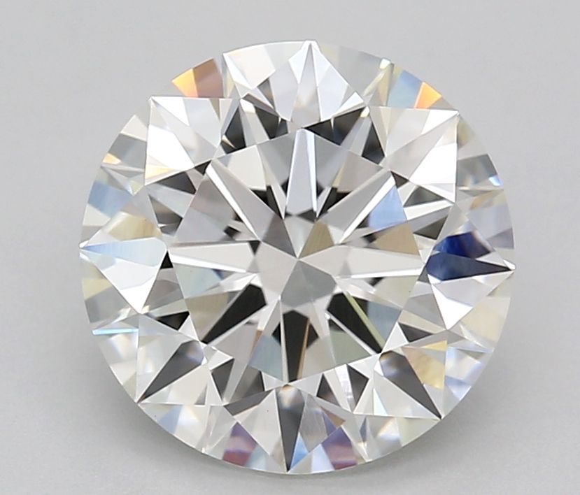 3.33 Carat Round Lab Diamond with  Cut Diamond in 14KT  view 1
