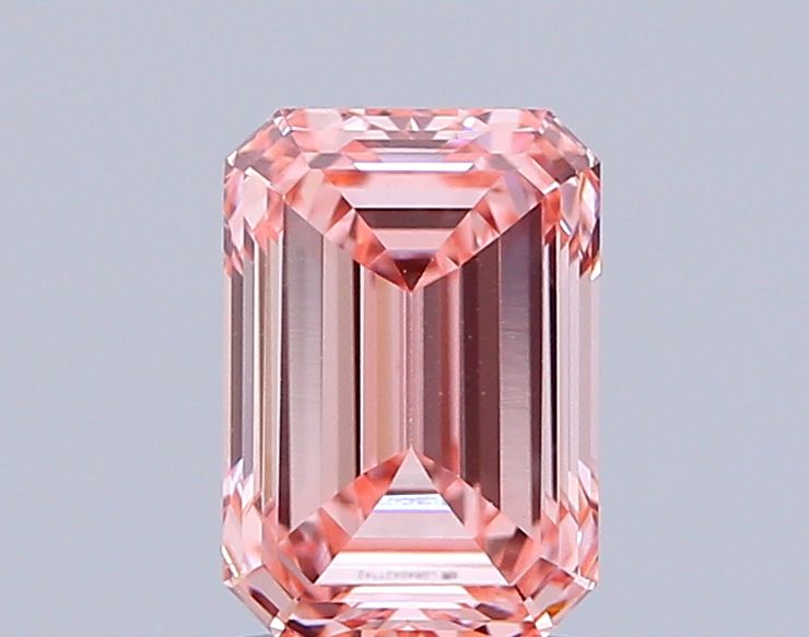 1.52 Carat Emerald Lab Diamond with  Cut Diamond in 14KT  view 1
