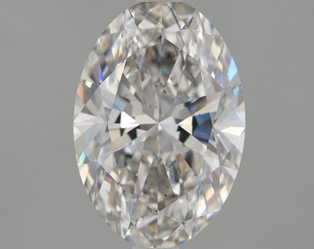 2.33 Carat Oval Lab Diamond with  Cut Diamond in 14KT  view 1
