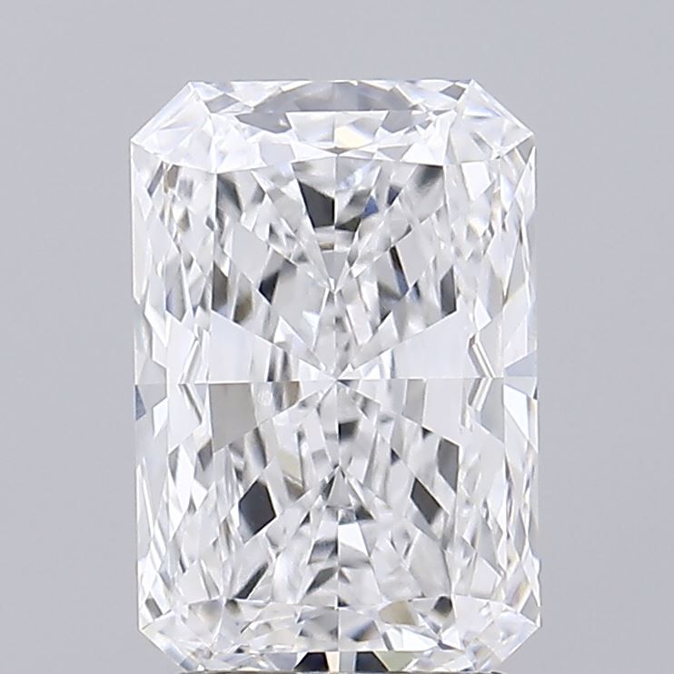 2.31 Carat Radiant Lab Diamond with  Cut Diamond in 14KT  view 1
