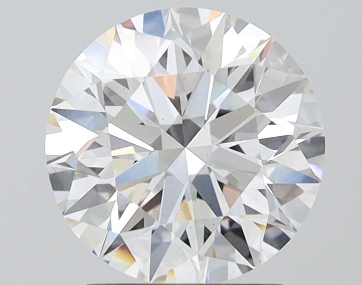 3.0 Carat Round Lab Diamond with  Cut Diamond in 14KT  view 1
