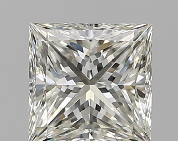 1.01 Carat Princess Natural Diamond with  Cut Diamond in 14KT  view 1
