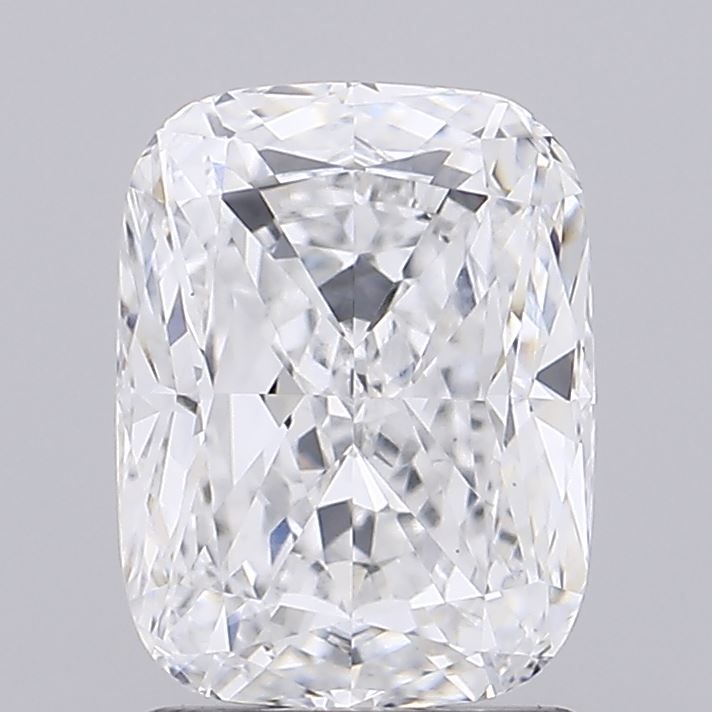 2.0 Carat Cushion Lab Diamond with  Cut Diamond in 14KT  view 1
