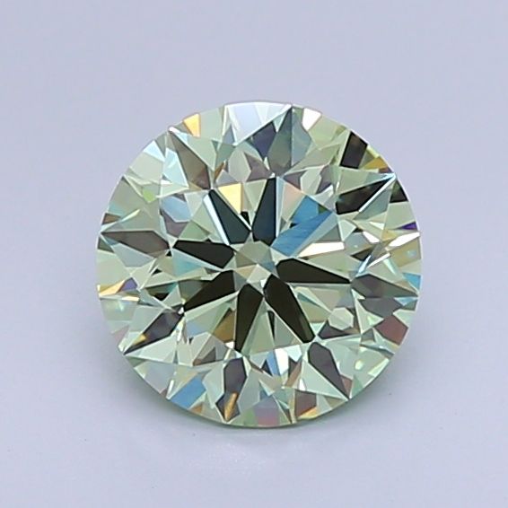 1.6 Carat Round Lab Diamond with  Cut Diamond in 14KT  view 1
