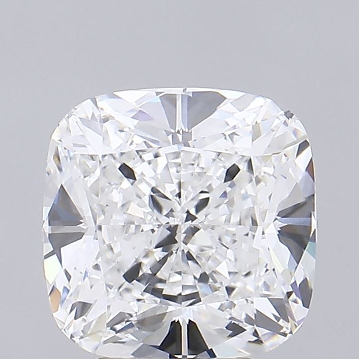 4.0 Carat Cushion Lab Diamond with  Cut Diamond in 14KT  view 1
