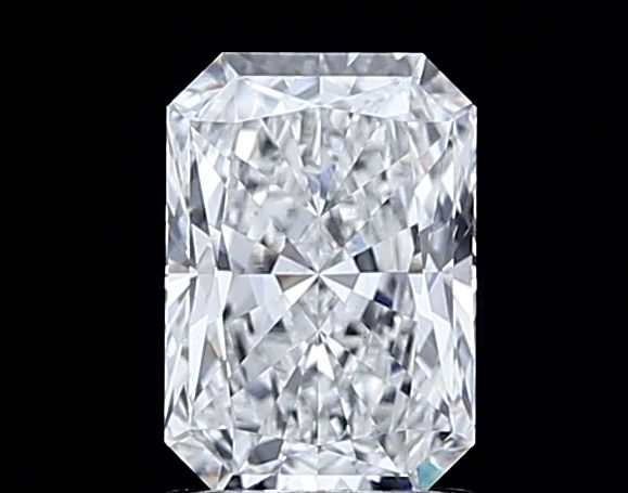 2.03 Carat Radiant Lab Diamond with  Cut Diamond in 14KT  view 1
