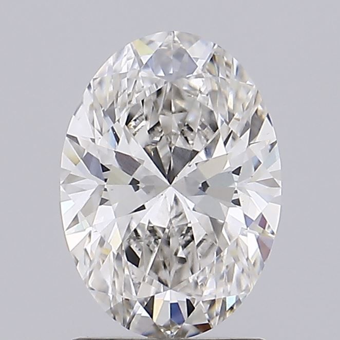 1.69 Carat Oval Lab Diamond with  Cut Diamond in 14KT  view 1

