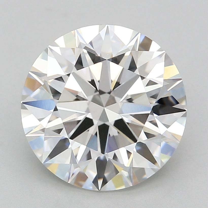 4.0 Carat Round Lab Diamond with  Cut Diamond in 14KT  view 1
