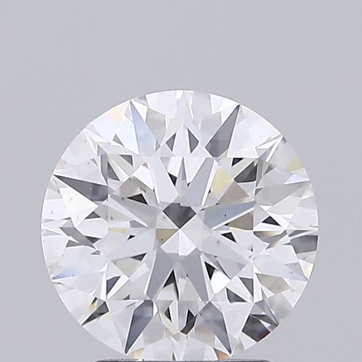 2.52 Carat Round Lab Diamond with  Cut Diamond in 14KT  view 1
