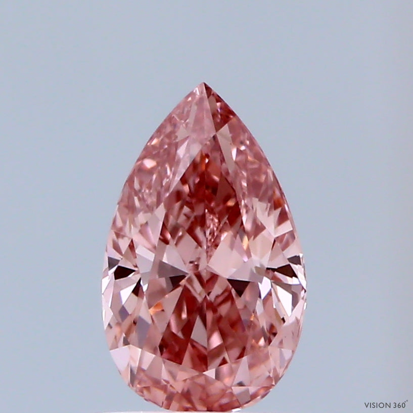 0.85 Carat Pear Lab Diamond with  Cut Diamond in 14KT  view 1
