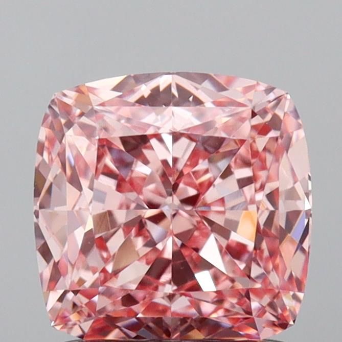 1.4 Carat Cushion Lab Diamond with  Cut Diamond in 14KT  view 1
