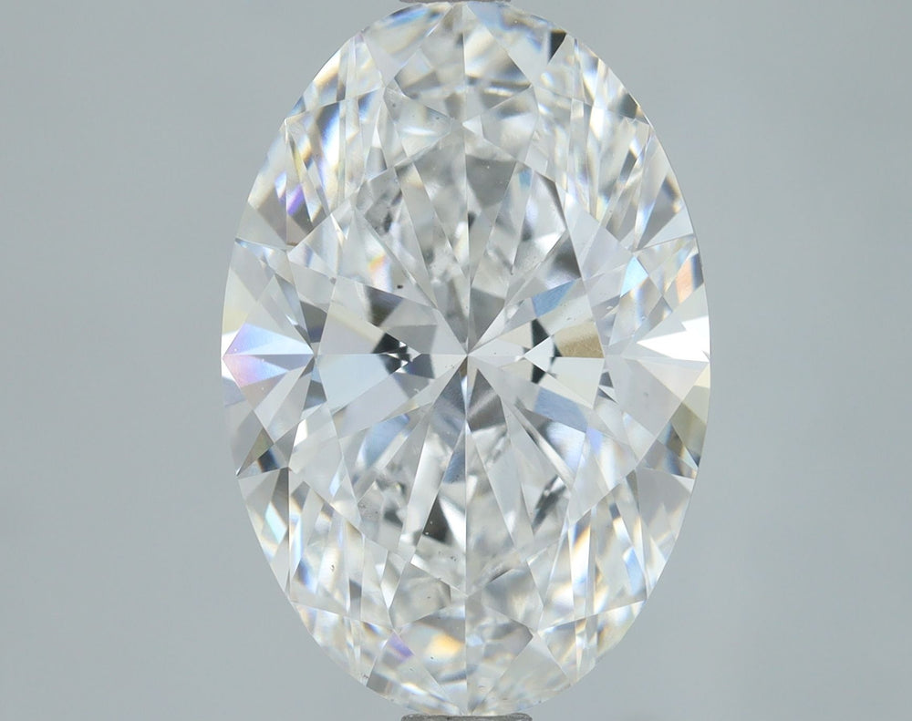 3.02 Carat Oval Lab Diamond with  Cut Diamond in 14KT  view 1
