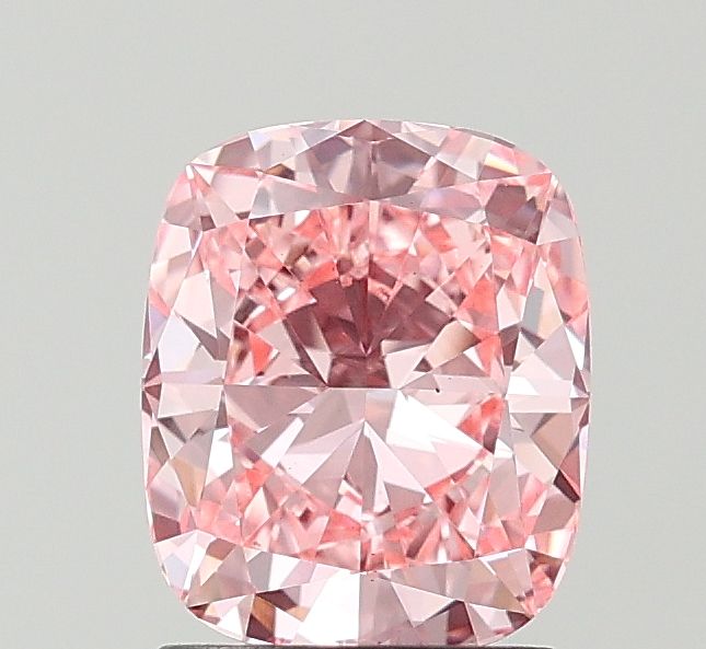 1.62 Carat Cushion Lab Diamond with  Cut Diamond in 14KT  view 1
