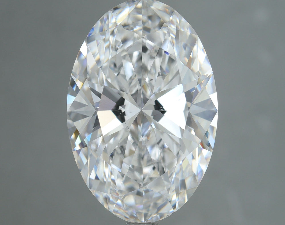 5.0 Carat Oval Lab Diamond with  Cut Diamond in 14KT  view 1
