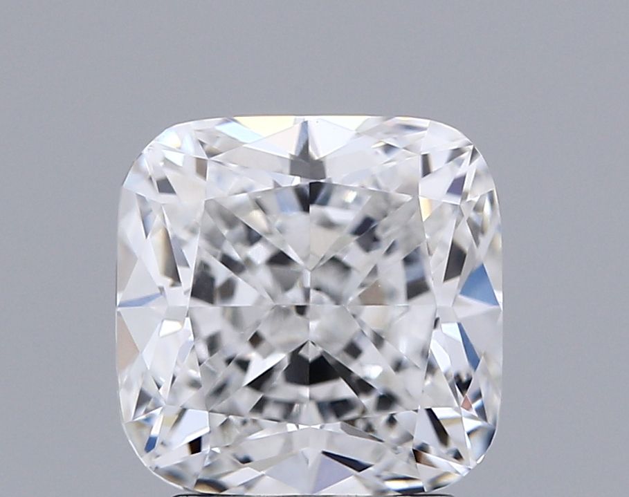 3.09 Carat Cushion Lab Diamond with  Cut Diamond in 14KT  view 1
