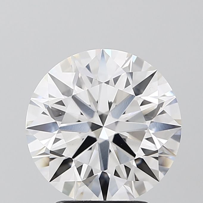 3.05 Carat Round Lab Diamond with  Cut Diamond in 14KT  view 1
