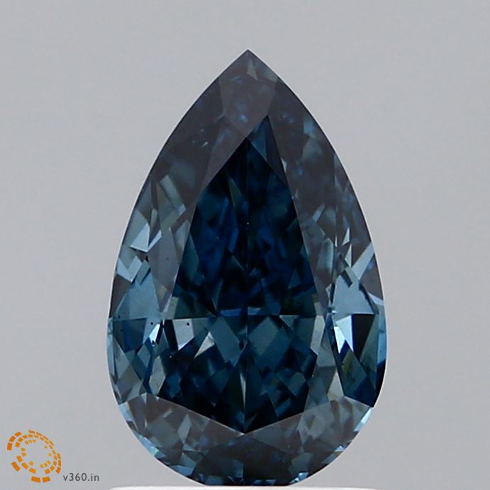 1.5 Carat Pear Lab Diamond with  Cut Diamond in 14KT  view 1
