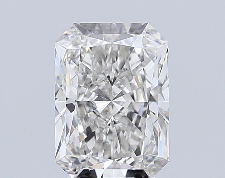 2.86 Carat Radiant Lab Diamond with  Cut Diamond in 14KT  view 1
