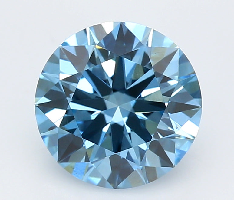 1.02 Carat Round Lab Diamond with  Cut Diamond in 14KT  view 1
