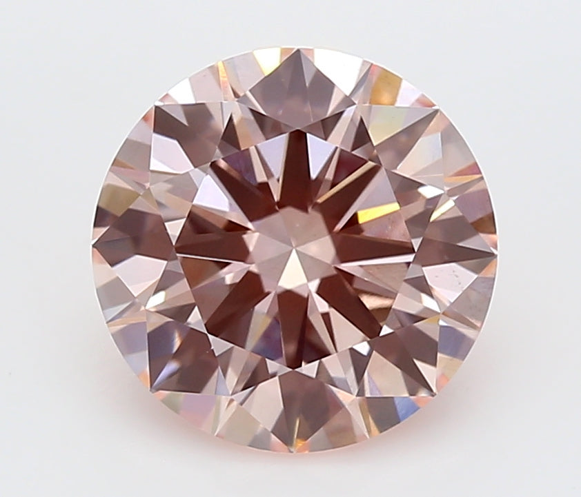 2.5 Carat Round Lab Diamond with  Cut Diamond in 14KT  view 1
