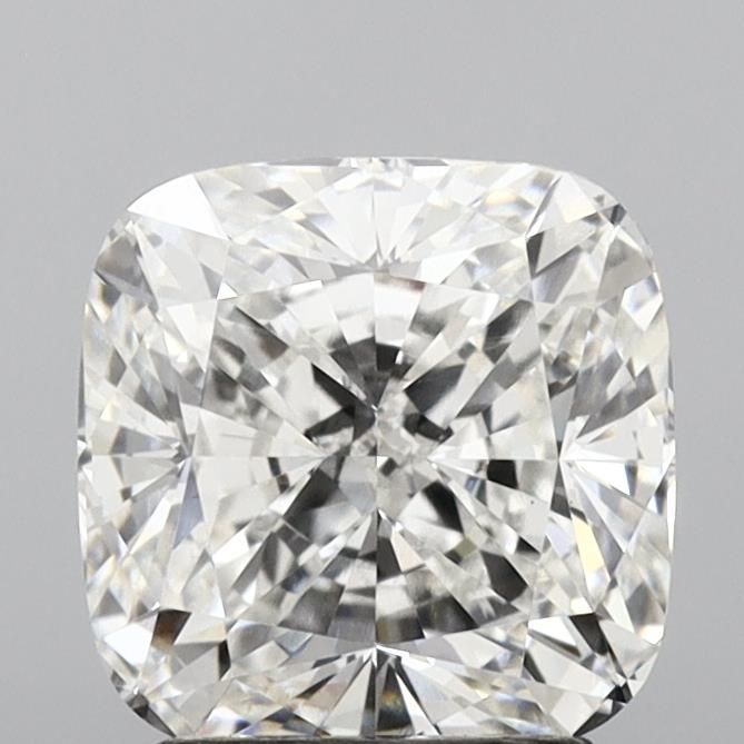 3.11 Carat Cushion Lab Diamond with  Cut Diamond in 14KT  view 1
