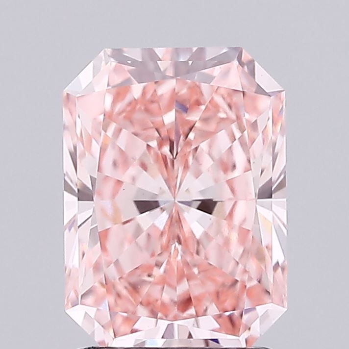 1.72 Carat Radiant Lab Diamond with  Cut Diamond in 14KT  view 1
