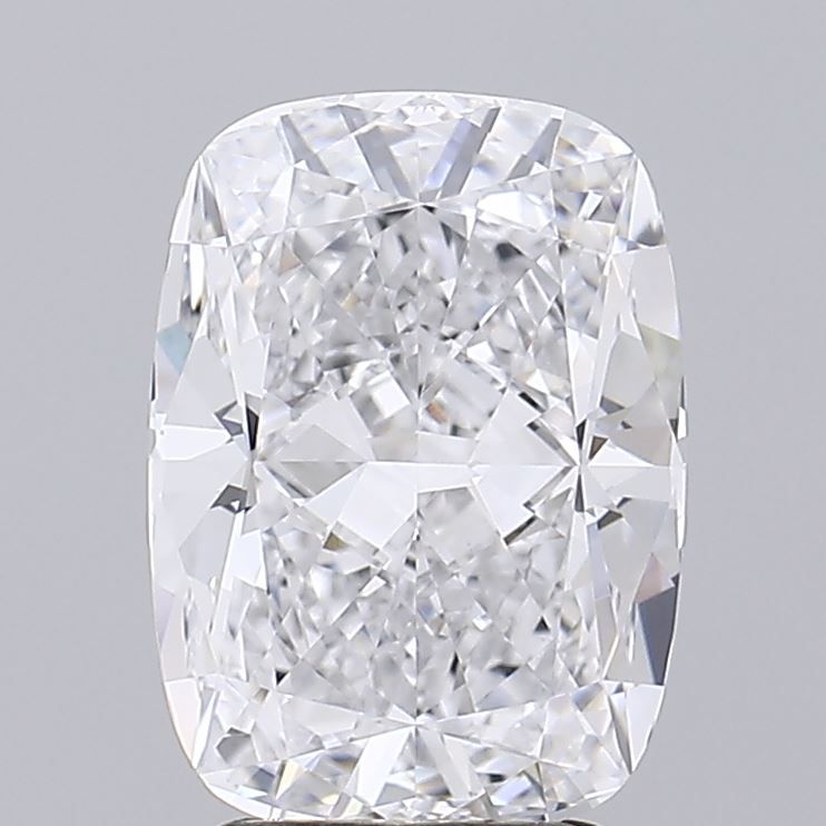 3.3 Carat Cushion Lab Diamond with  Cut Diamond in 14KT  view 1
