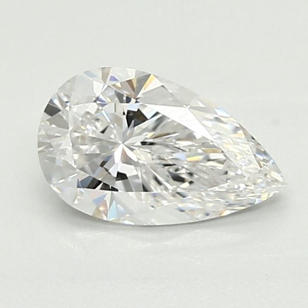0.66 Carat Pear Lab Diamond with  Cut Diamond in 14KT  view 1
