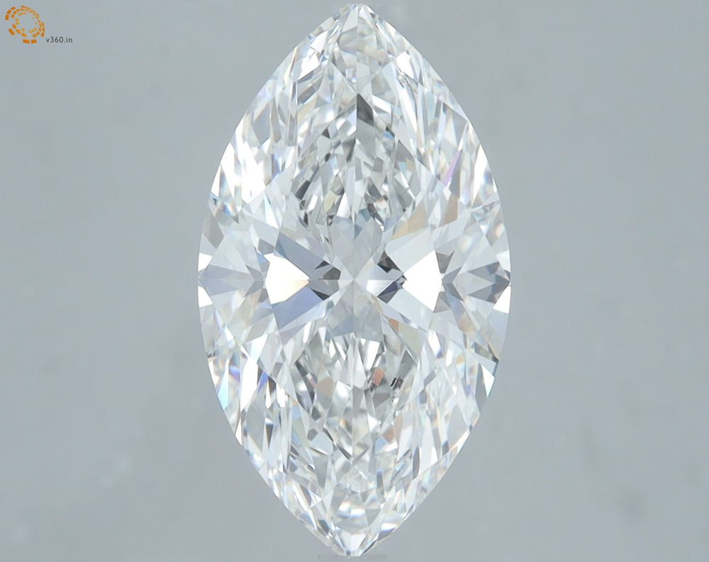 3.65 Carat Marquise Lab Diamond with  Cut Diamond in 14KT  view 1
