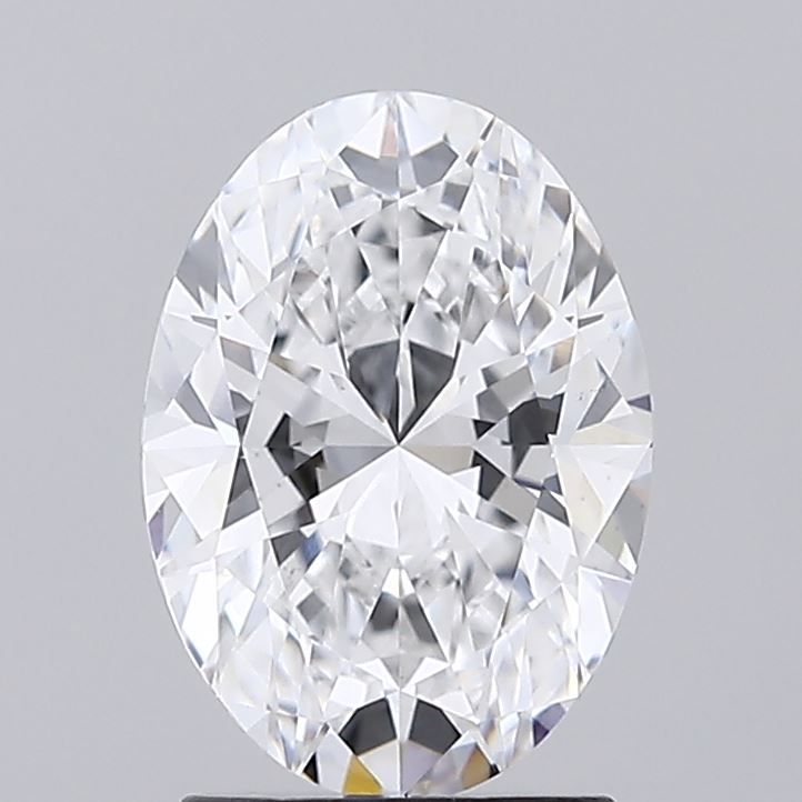 2.04 Carat Oval Lab Diamond with  Cut Diamond in 14KT  view 1
