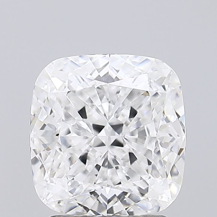 2.32 Carat Cushion Lab Diamond with  Cut Diamond in 14KT  view 1
