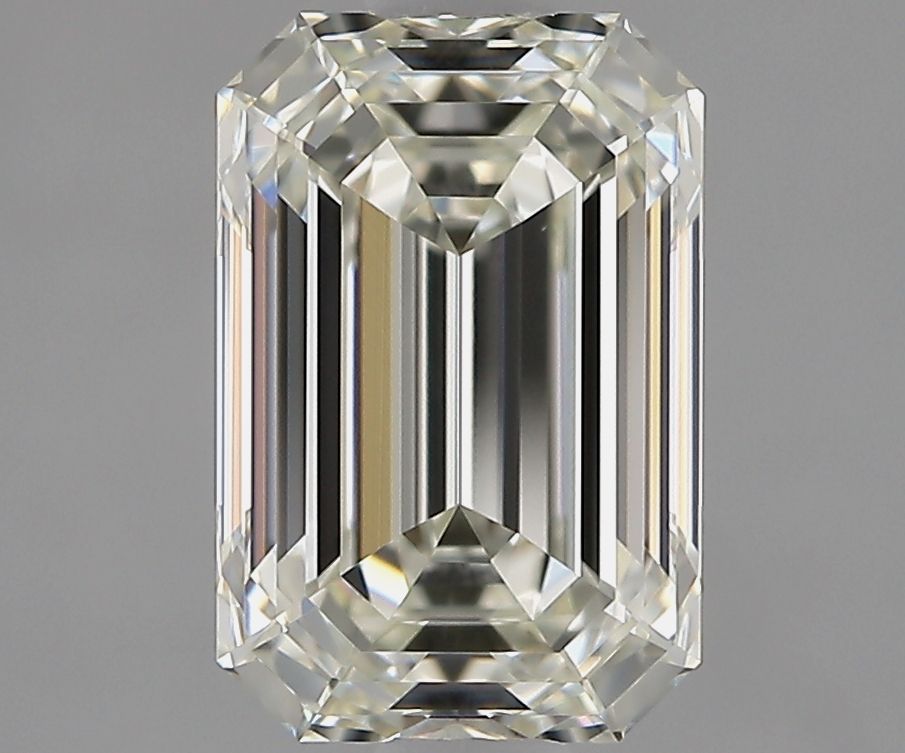 1.7 Carat Emerald Natural Diamond with  Cut Diamond in 14KT  view 1
