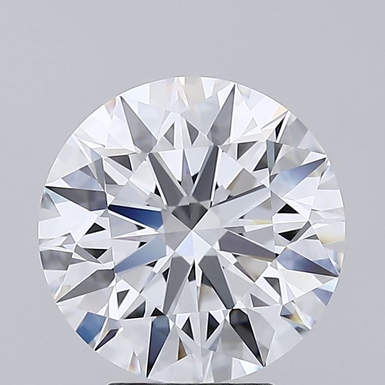 4.83 Carat Round Lab Diamond with  Cut Diamond in 14KT  view 1
