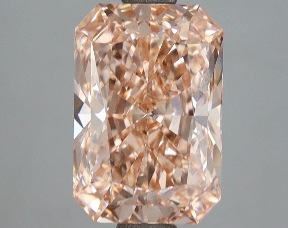 3.05 Carat Radiant Lab Diamond with  Cut Diamond in 14KT  view 1
