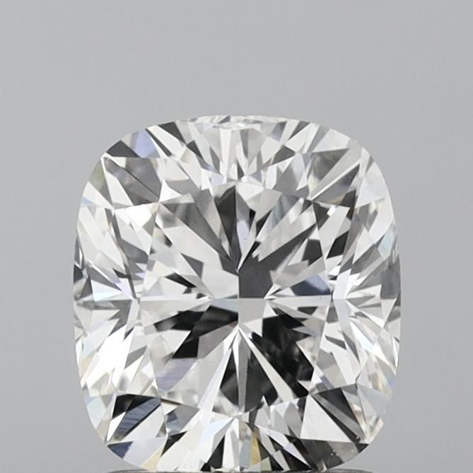 1.5 Carat Cushion Lab Diamond with  Cut Diamond in 14KT  view 1
