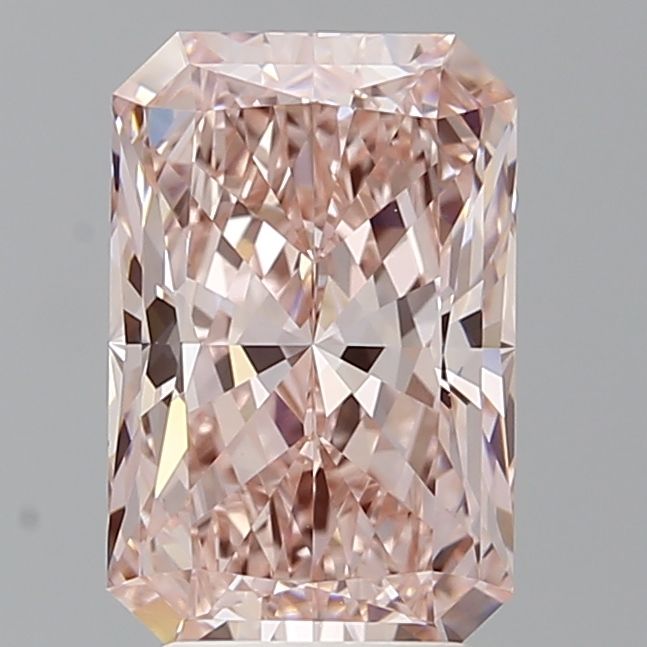 3.2 Carat Radiant Lab Diamond with  Cut Diamond in 14KT  view 1
